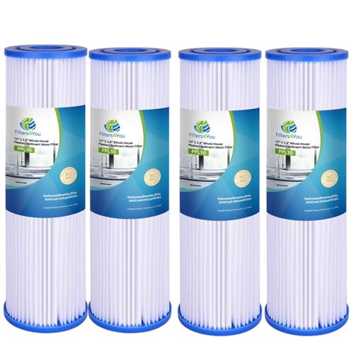 CFS Pleated Filters for WPC0.35-975, 0.35 Micron, 9.75 x 2.75 in, 4 Pack - size: 4 Count (Pack of 1)