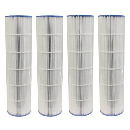 Unicel C-7490 137 Square Foot Media Replacement Pool Filter Cartridge with 176 Pleats, Compatible with Hayward Pool Products (4 Pack)