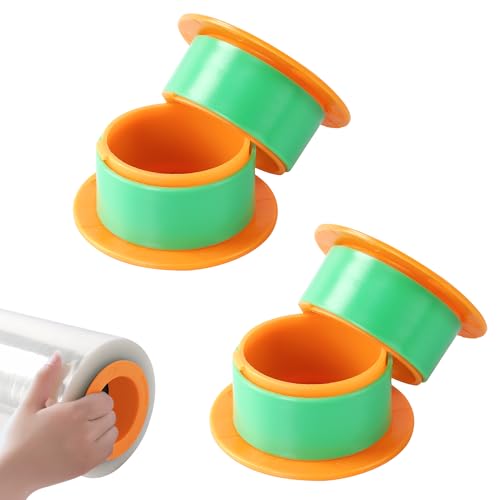 ELFJOY Stretch Film Dispenser Stretch Wrap Holder for 3"Core Orange 2Pairs - color: 2pairs orange