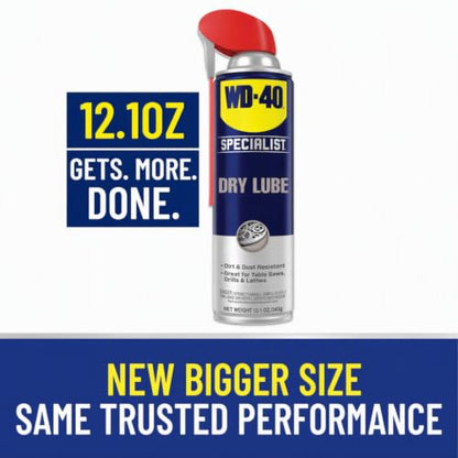 WD-40 Specialist Dry Lube, Long-Lasting, New Bigger Can, 12.1 OZ [1-Pack] - size: 1-Pack, style: 12.1 Oz