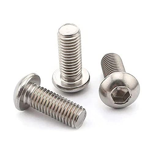50 Pcs 1/4-20 x 1 Button Head Socket Cap Bolts Screws,304 Stainless Steel 18-8,Allen Socket Drive,Bright Finish,Fully Machine Thread (1/4-20 * 2-3/4 50pcs) - size: 1/4-20 x 2-3/4 50pcs