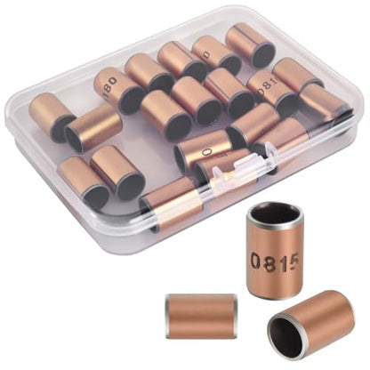 20PCS Sleeve Bearings 8mm Bore x 10mm OD x 15mm Length, Oilless Self-Lubricating Bronze Bushings, High Load Capacity Plain Bearings for Machinery, Automotive, Fitness Equipment & Industrial Use - size: 8*10*15 MM