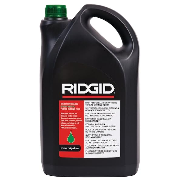 RIDGID 70830 Dark Thread Cutting Oil, 1 Gal, Halogen, PCB and Chlorine-Free, Low-Odor Anti-Mist Formulation, Designed to Prolong Equipment Life, Cools Threads and Pipes