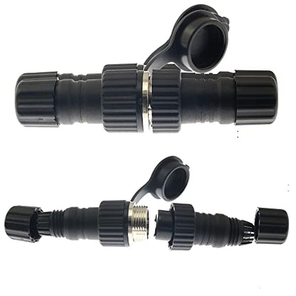 SP13 Aviation Connector BLLNDX 1 Set SD13 2 Pin Male Female Cable Plug Receptacle Circular Waterproof IP68 M13 Female Plug + Circular Male Socket with Cap