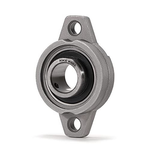 XIKE 4 Pcs KFL003 Mounted Pillow Block Bearings Bore 17mm/0.66inch. - size: KFL003 Bore 17 mm