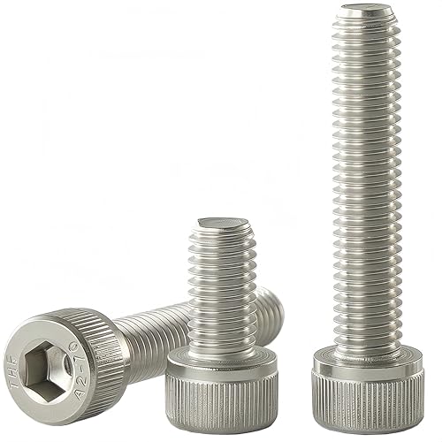M8x1.25 x 10mm Socket Head Cap Screws Metric, 304 Stainless Steel (A2-70), Allen Socket Drive, Bright Finish, Full Machine Thread, Quantity 20 - size: M8 x 10mm(20PCS)