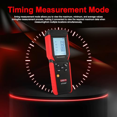 UNI-T UT325F 4-Channel Thermometer,K-Type,Bluetooth,USB-C Data Logger
