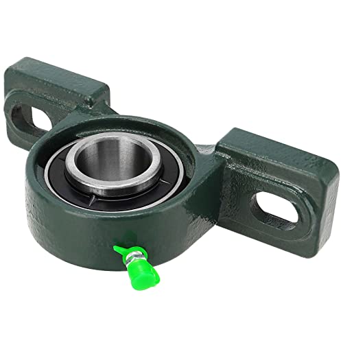 SOUJAP 6 PCS UCP205-16 1 Inch Pillow Block Bearings, Heavy Duty Pillow Block Mounted Ball Bearing with Solid Cast Iron Base, Set Screw Lock