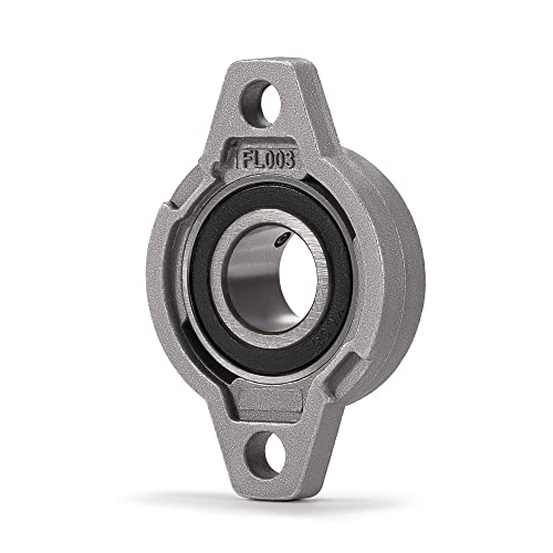 XIKE 4 Pcs KFL003 Mounted Pillow Block Bearings Bore 17mm/0.66inch. - size: KFL003 Bore 17 mm