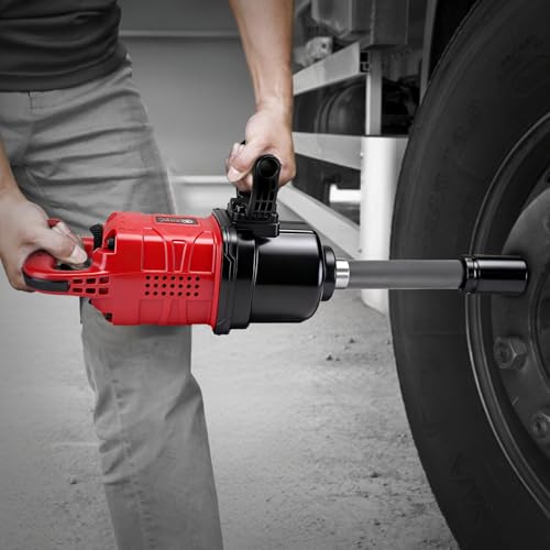 XIIW 1 Inch Air Impact Wrench, Up to 4000 ft-lbs High Reverse Torque - size: 1 Inch | 4000 ft-lbs w/9" Extended Anvil