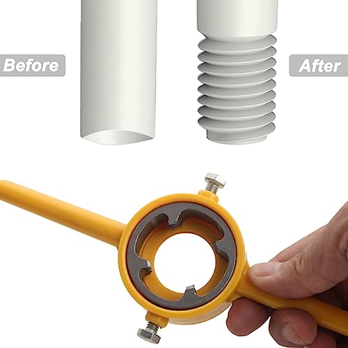 6Pcs PVC Thread Maker Tool Pipe Threader Plumbing Tool Kit