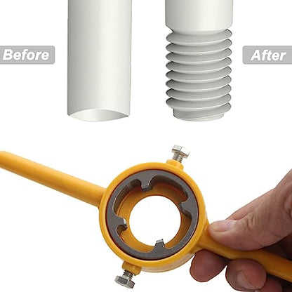6Pcs PVC Thread Maker Tool Pipe Threader Plumbing Tool Kit