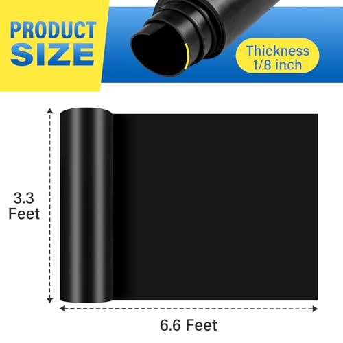 Heavy Duty Neoprene Rubber Sheet Roll 80 x 40 x 1/8 in