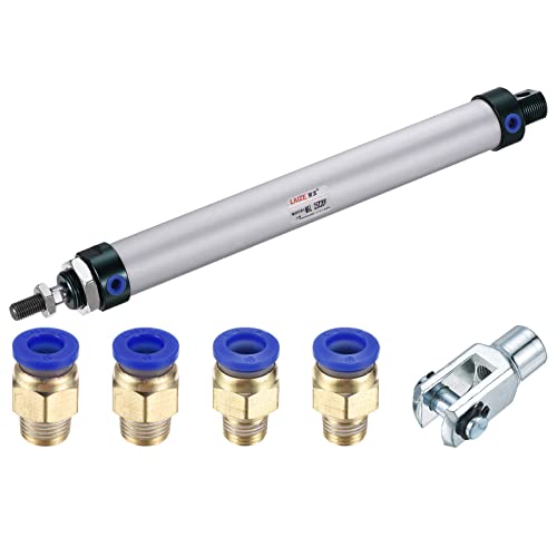 MECCANIXITY Pneumatic Air Cylinder MAL25X200 25mm Bore 200mm Stroke - size: 25X200 mm