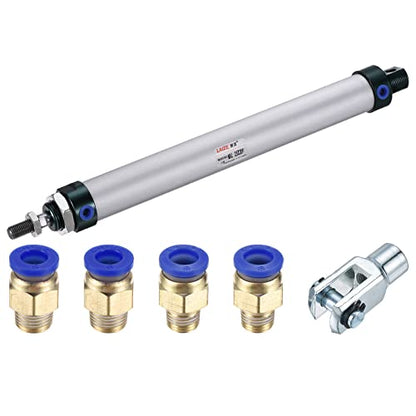 MECCANIXITY Pneumatic Air Cylinder MAL25X200 25mm Bore 200mm Stroke - size: 25X200 mm