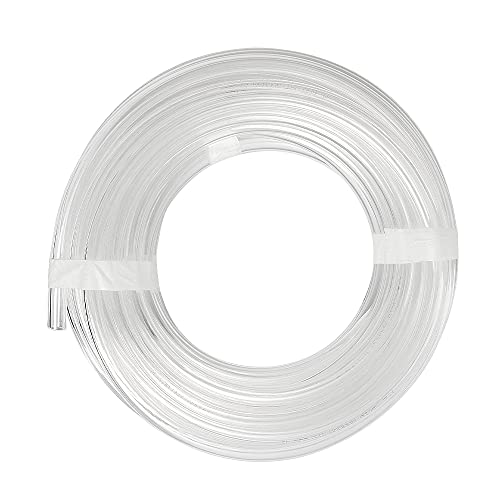 Feelers Pneumatic PU Tubing, 1/2"OD Hose PU Polyurethane Air Hose Tube Line for Air Compressor Water Fluid Transfer Clear (16.4 ft) - color: Clear, size: 1/2" OD - 16.4ft