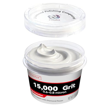 Diamond Paste Polishing Compound, 15,000 Grit, 50 G/1.76 Oz, Mirror Finish - size: 15,000Grit, style: 1.78 oz (50g)