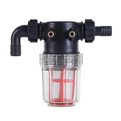 3/4''1/2''hose barb filter, sedimentation filter accessories for inlet water of pressure washer (304 stainless steel, with 40 mesh and 100 mesh filter screens)