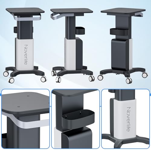 Noverlife Esthetician Cart, 260lbs Load Deluxe Beauty Salon SPA Facial Cart - color: Deluxe - Wider Handle/Posts/Top