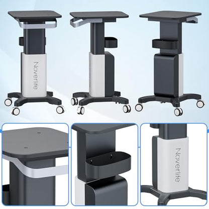 Noverlife Esthetician Cart, 260lbs Load Deluxe Beauty Salon SPA Facial Cart - color: Deluxe - Wider Handle/Posts/Top