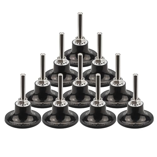 2" Pad Holder for Sanding Discs, Hard Rubber, TR System, 10 Pcs Pack - style: 2 In Pad Holder