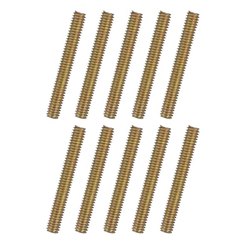 uxcell 10pcs Fully Threaded Rods 5/16x2-1/4 All Thread Studs Long Threaded Screw Carbon Steel for Furniture Garden Railing Mounting Assembly Fastening Frame Connection Colorful Zinc - size: 5/16x2-1/4"