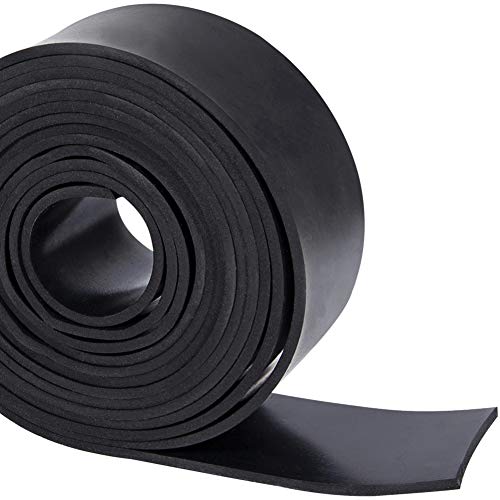 TORRAMI Solid Neoprene Rubber Strips Roll 1/8 (.125) inch Thick X 2 inch Wide X 10 Feet, for DIY Weather Stripping, Gasket, Seal - size: 2" Wide X 10' Long, style: 1/8 (.125)" Thick