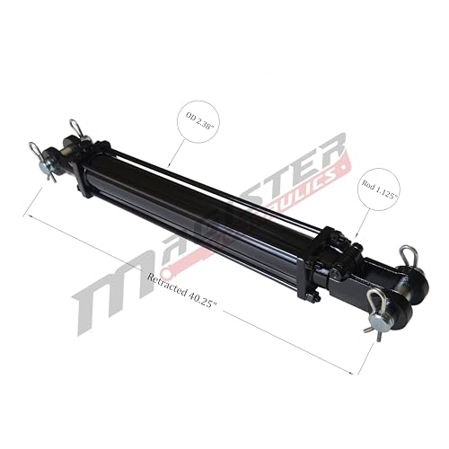 Double Acting Hydraulic Cylinder - AG Tie-Rod Hydraulic Cylinder 2500 PSI Agriculture Standard 2" bore 30" Stroke (2x30) - size: 30" Stroke, style: 2" Bore