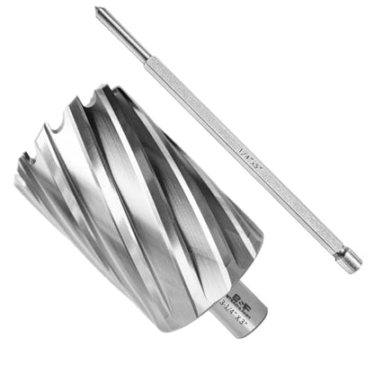S&F STEAD & FAST Annular Cutter with Pilot Pin, 2-1/4" x 3", Mag Drill Bit - size: 2-1/4" x 3"