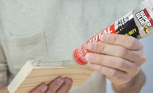 Super Glue Total Tech Construction Adhesive Sealant 4.2 oz. - color: Clear