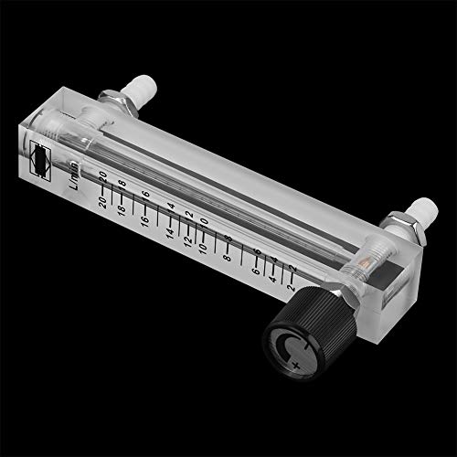 Flowmeter 2-20LPM Acrylic Air Gas Flowmeter with Control Valve for Measuring Controlling Gas