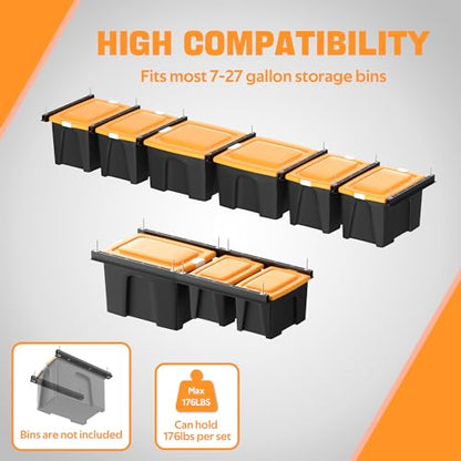 Ultrawall Overhead Garage Storage Rack, Heavy Duty Ceiling Storage Rack - style: For 6 Bins