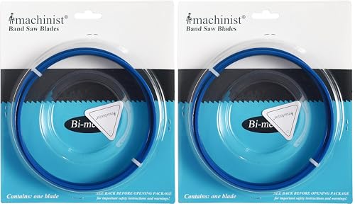 Imachinist S561814 Bi-Metal Metal Cutting Bandsaw Blades 56-1/8" Long - 1/2" Wide, 14tpi (Pack of 2) - size: 14TPI (Pack of 2)