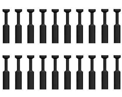 20 pcs 10mm Pneumatic Plug Fitting,Push-to-Connect Fitting Plug for 10mm Pneumatic Tube and Pneumatic Fittings - style: 10mm Pneumatic plug(20pcs)
