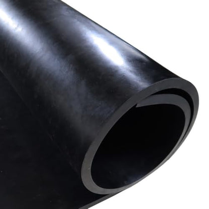 Nitrile Commercial Grade Rubber Sheet, Black, 60A, 0.750" x 24" x 36" - size: 24 x 36 x 0.75 in.