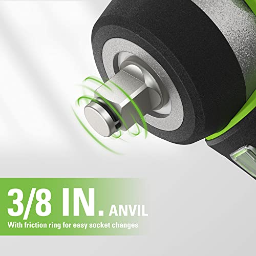 Greenworks 24V 3/8" Brushless Cordless Impact Wrench, 2.0Ah Battery and Compact Charger Included - style: 2Ah Kit