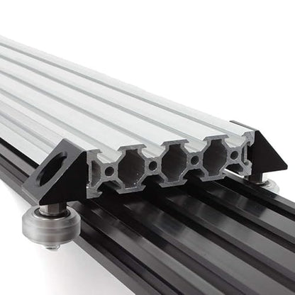 4PCS Black Angle Sharp Corner Bracket Connector for 6mm Slot Aluminum Extrusion Profile 2020 Series (Angle Corner) - style: Angle Corner