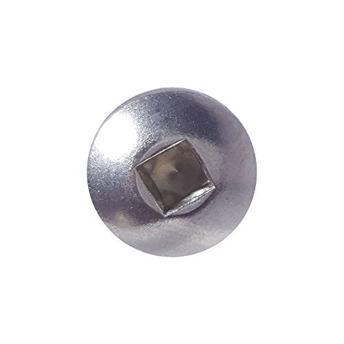 #6 x 1-1/2" Pan Head Sheet Metal Screws, Full Thread, Square Drive, Stainless Steel 18-8, Bright Finish, Self-Tapping, Quantity 100 Pieces By Fastenere - size: #6 x 1-1/2"(100 PACK)