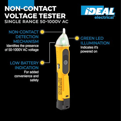 Ideal Electrical Single Range NCVT, 61-627, 50-1000V AC