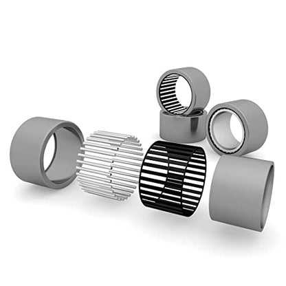 uxcell SCE1210 Needle Roller Bearings, Drawn Cup Open End, 3/4-inch Bore 1-inch OD 5/8-inch Width 12800N Static Load 17500N Dynamic Load 5pcs - size: 3/4x1x5/8"