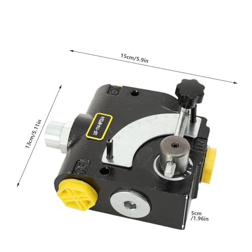 Hydraulic Adjustable Variable Flow Control Valve w/Relief, 0-30 GPM, 3/4” NPT Port Size,500-3000 PSI Pressure Relief Valve Adjustment Range, 30.38Gal/min