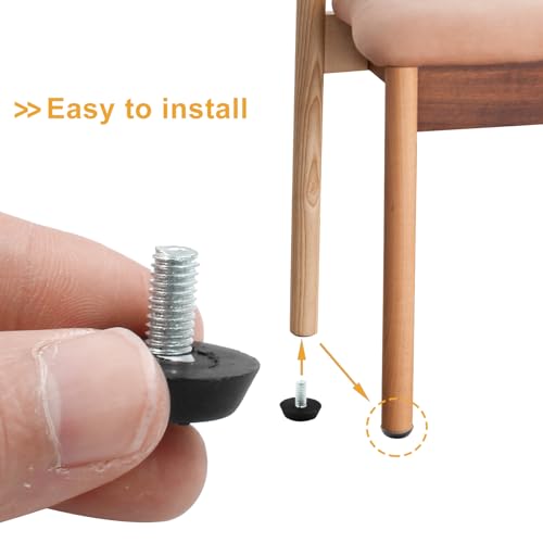M6 x 12mm Furniture Levelers Table Leg Levelers, 8 Pcs Adjuster - size: M6 x 12mm