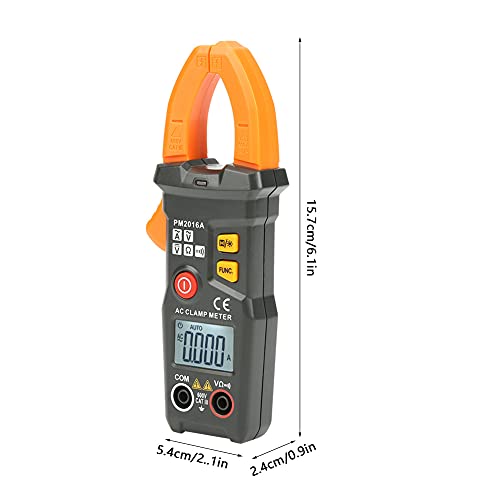Jeanoko Digital Meter Multimeter, PEAKMETER PM2016A/S Digital Clamp Multimeter 6000 Counts AC Volt Amp Ohm Hz Meter(PM2016A)