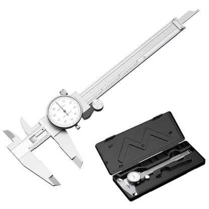 HDLNKAK Dial Caliper Shockproof with Watch 0-6" Range - color: White