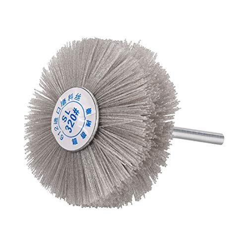 uxcell Abrasive Nylon Wheels Brush 320 Grits with 1/4 Inch Shank for Polish Grinder 3pcs - style: 320 Grits
