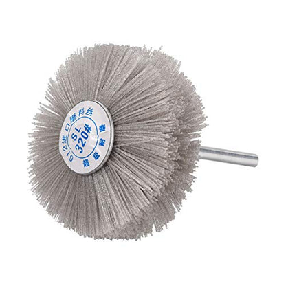uxcell Abrasive Nylon Wheels Brush 320 Grits with 1/4 Inch Shank for Polish Grinder 3pcs - style: 320 Grits