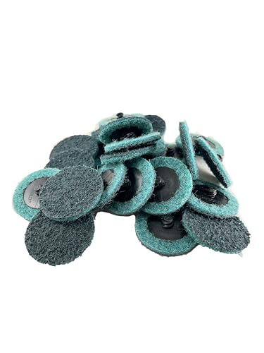 Sungold Abrasives 74901 Very-Fine Non Woven Surface Conditioning R-Type Quick Change Disc, 2-Inch, Blue (25/box) - color: Blue Very Fine, size: 2 in.