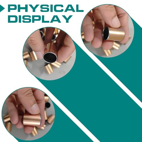20PCS Sleeve Bearings 8mm Borex10mm ODx6mm Length, Oilless Self-Lubricating Bronze Bushings, High Load Capacity Plain Bearings for Machinery, Automotive, Fitness Equipment & Industrial Use - size: 8*10*6 MM