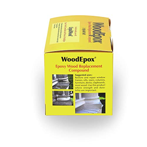 Abatron WoodEpox Kit - 2 Quart - 2-Part Structural Epoxy Adhesive Filler - Wood Filler Putty - size: 64 fluid ounce