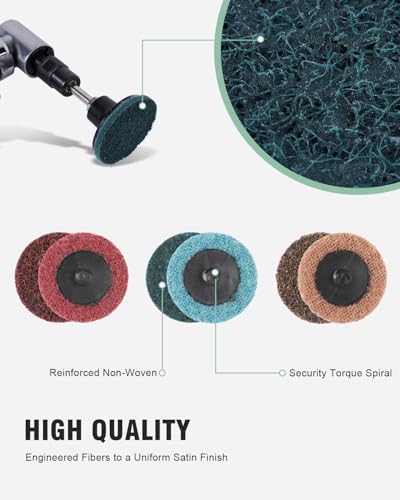 77 PCS 2 Inch Zirconia Sanding Discs, 1/4 Inch Roll Lock Quick Change Disc Accessories for Milwaukee M12 and Dewalt Die Grinders, Surface Conditioning for Paint, Rust Removal and Metal Deburring - style: 77 PCS